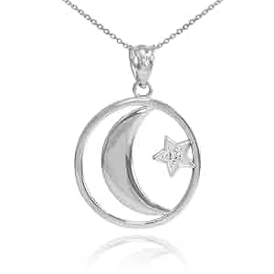 Amazon | Fine 925スターリングシルバーcz-accented Islamic